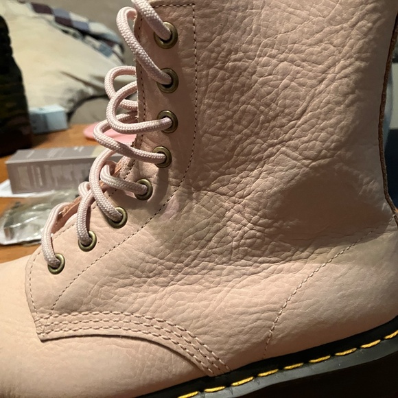 Dr Martens 1460 nubek leather pink boots - Picture 7 of 15